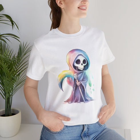 Cute Colorful Reaper - Short Sleeve Tee